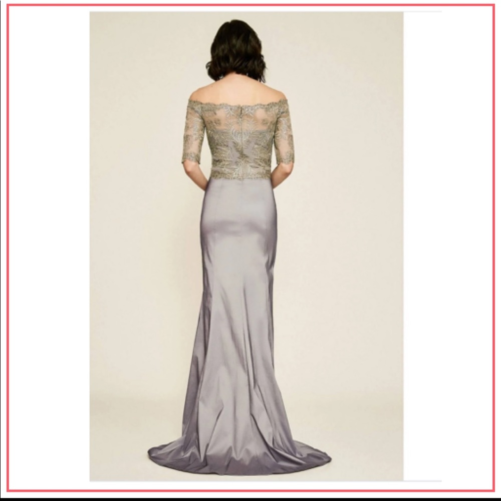 NWT TADASHI SHOJ WINSTON OFF-THE.
SHOULDER TAFFETA GOWN - Picture 3 of 16